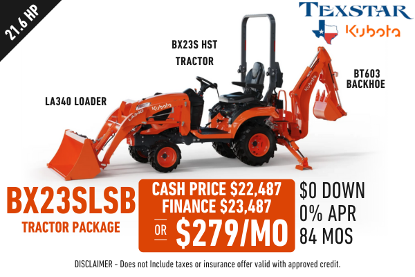 BX23S Texstar Tractor Package